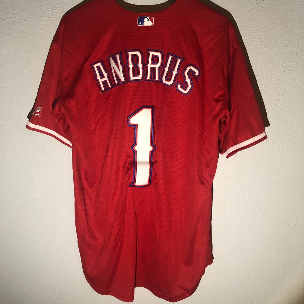 Texas Rangers Elvis Andrus (#1) Red Jersey